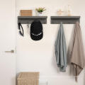 Coat Rack Wall Mounted Shelf with Hooks